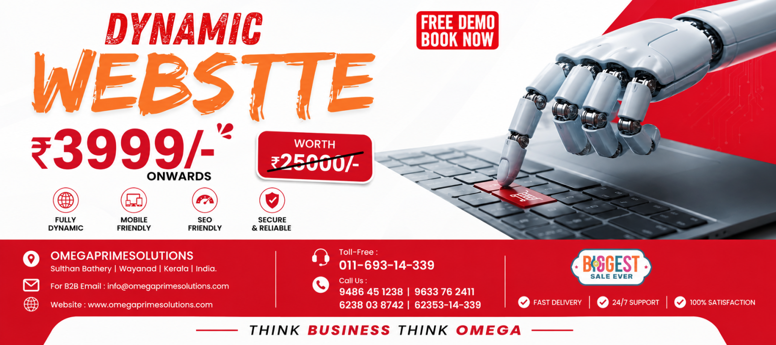 Omega Prime Solutions - Best IT Company in Wayanad, Kerala, Dynamic Website Builders