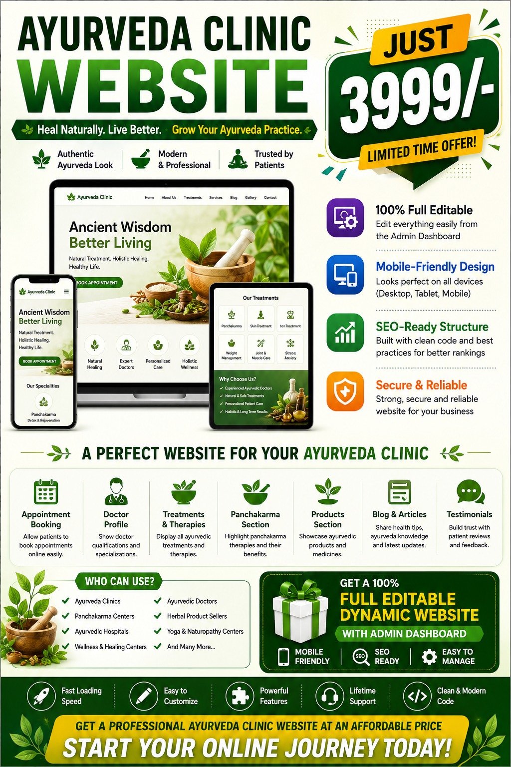 Dyanamic Websites Offer 001 - Omega Prime Solutions, Wayanad IT Services