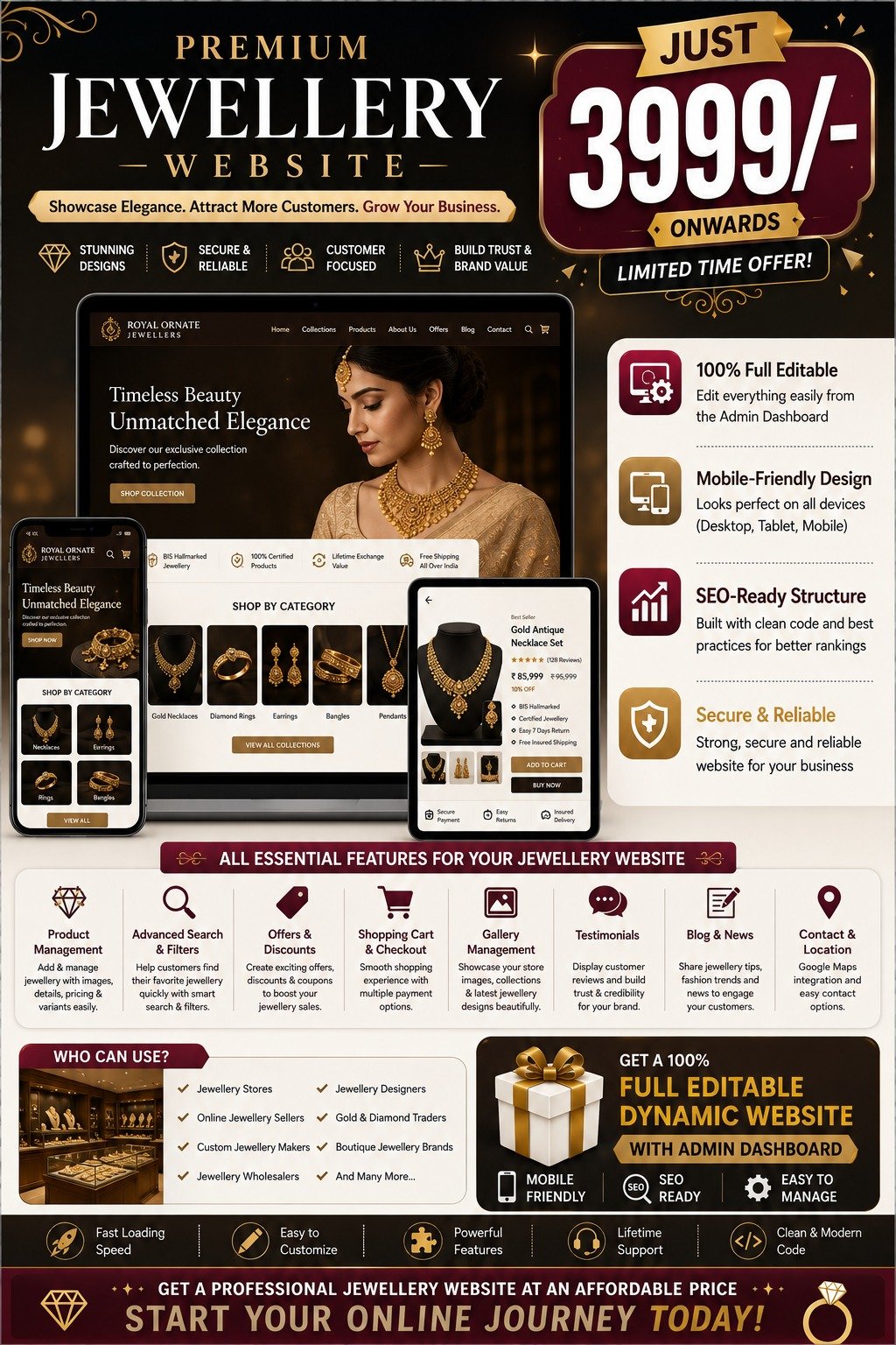 Dyanamic Websites Offer 005 - Omega Prime Solutions, Wayanad IT Services