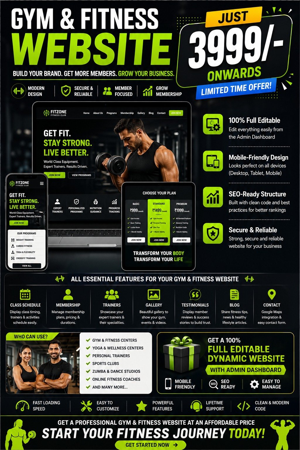 Dyanamic Websites Offer 010 - Omega Prime Solutions, Wayanad IT Services