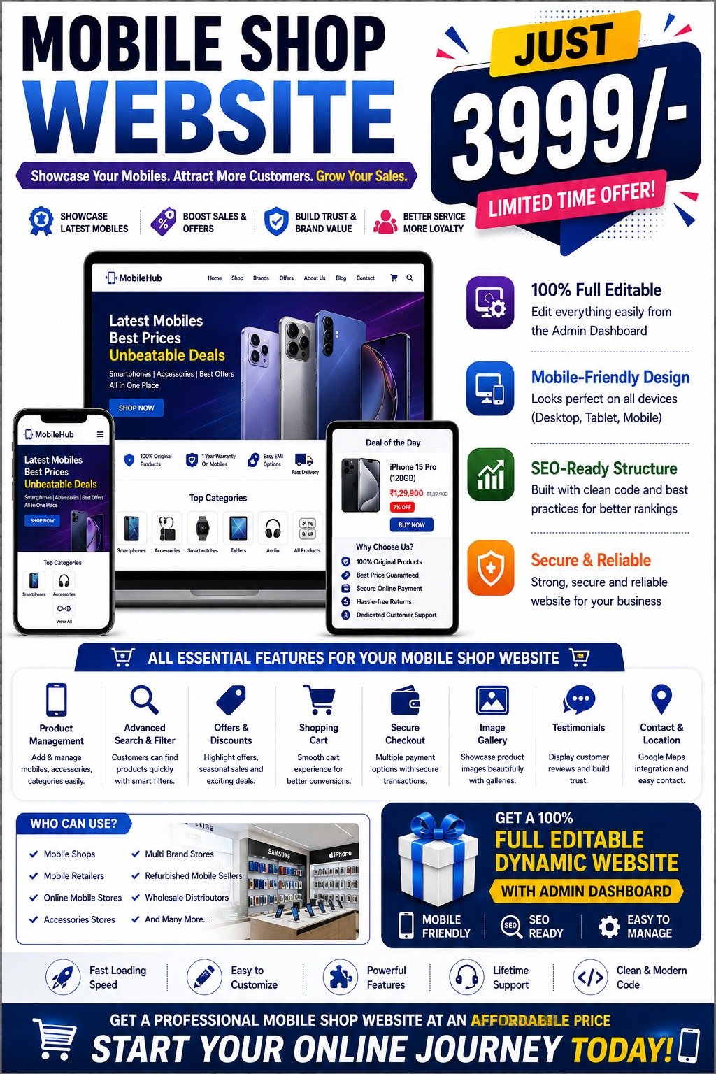 Dyanamic Websites Offer 014 - Omega Prime Solutions, Wayanad IT Services