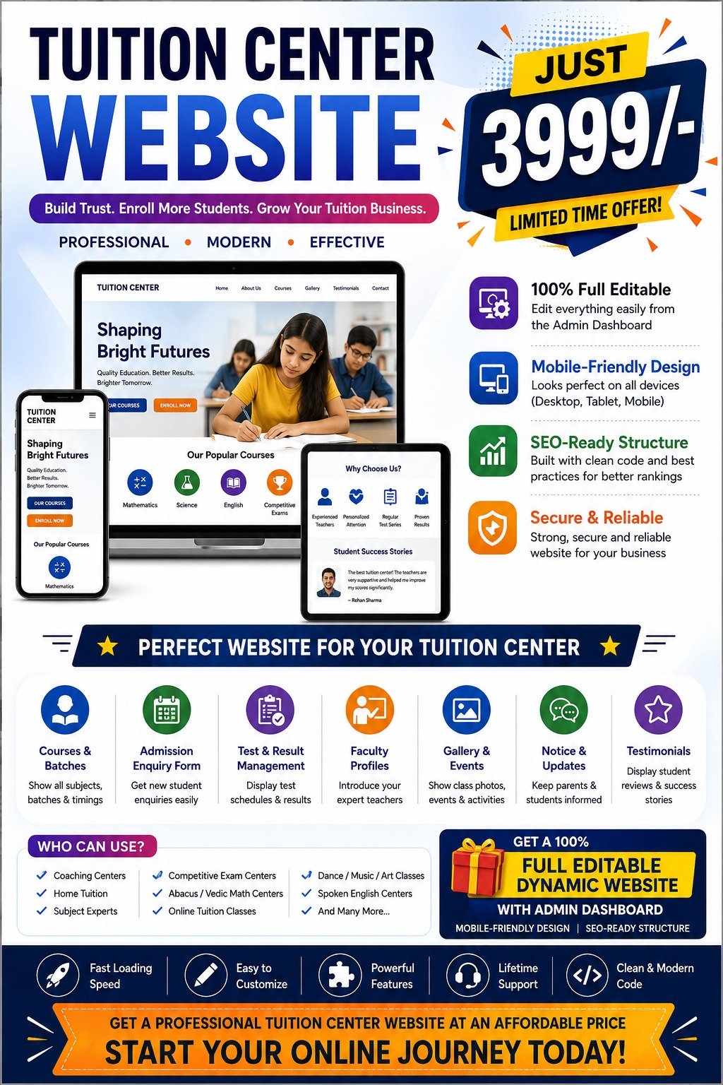Dyanamic Websites Offer 018 - Omega Prime Solutions, Wayanad IT Services
