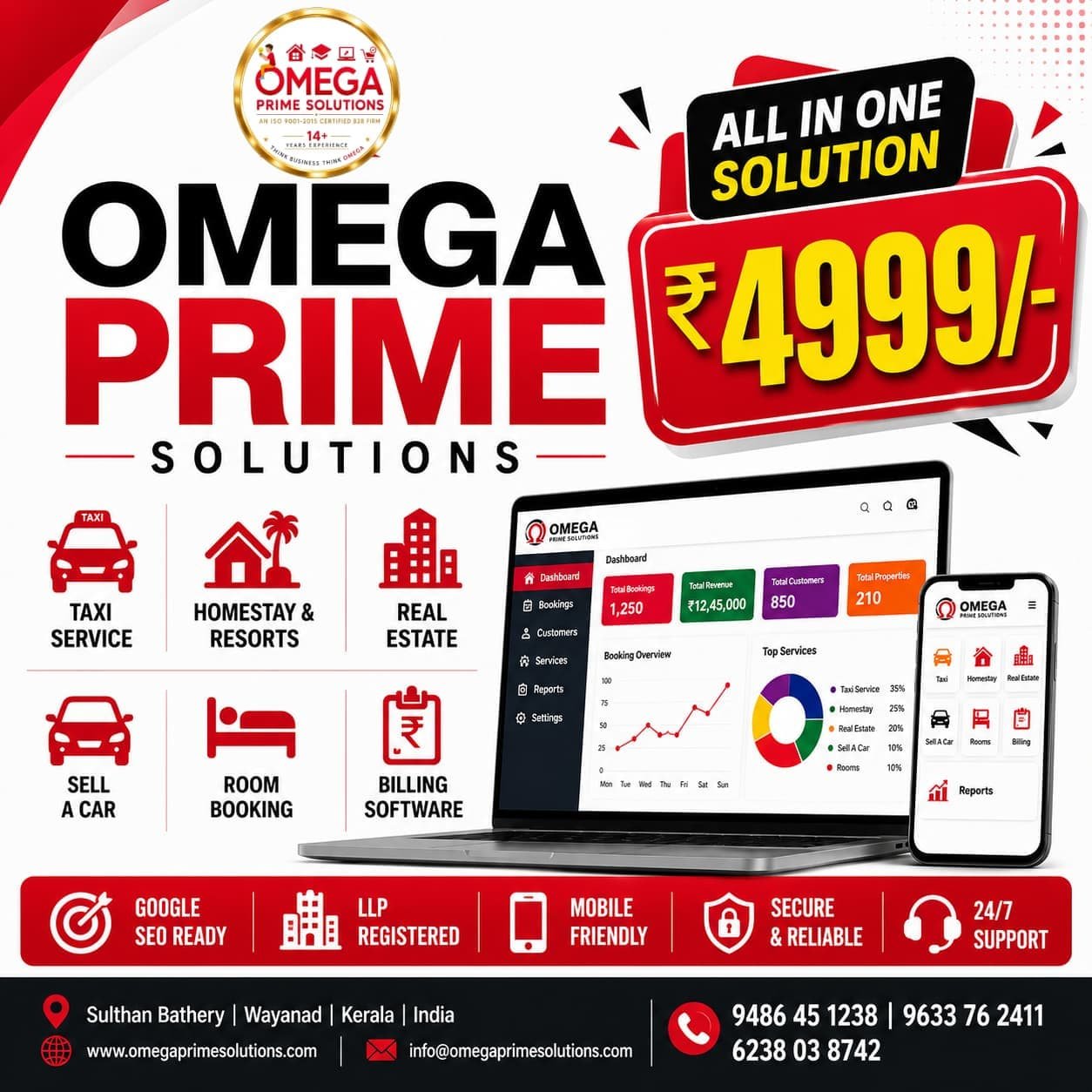 Hotel Room, Resort, Rooms Management Websites - IT Company Kerala
